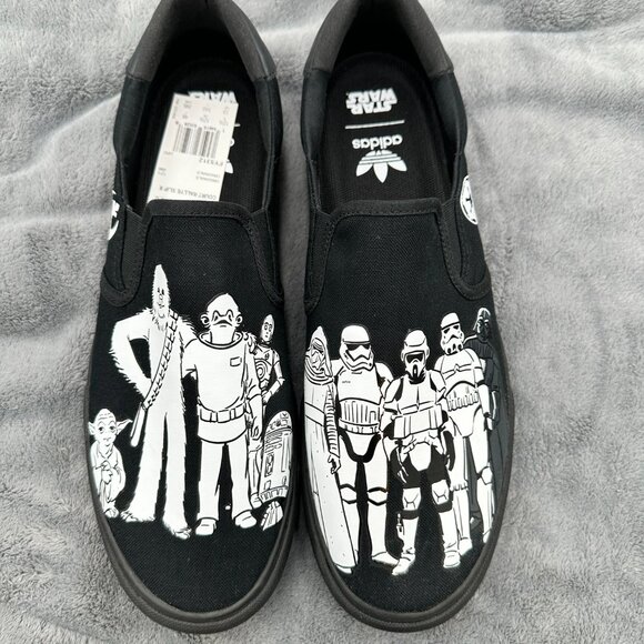 Adidas Court Rallye Slip Ons Star Wars Edition - Picture 1 of 10